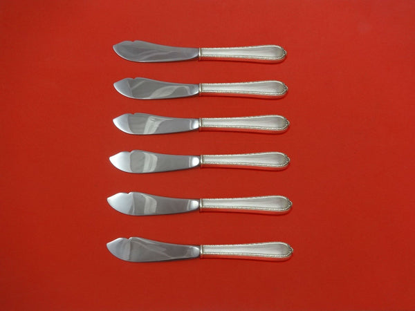 Pine Tree by International Sterling Trout Knife Set 6pc. HHWS  Custom 7 1/2"