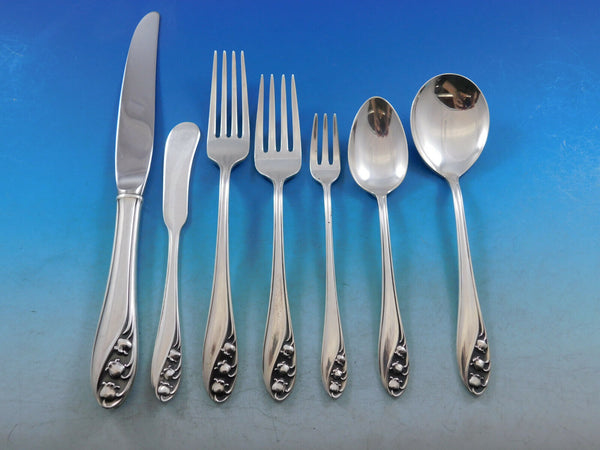 Lily of the Valley by Gorham Sterling Silver Flatware Set 8 Service 64 pieces