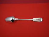 English Victorian Sterling Silver Platter Spoon London 1858 by SH DC  11 3/4"
