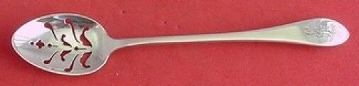 Colonial by Whiting Sterling Silver Olive Spoon Pierced Original 6 1/8"