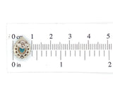 14k White Gold Brazilian Paraiba Tourmaline and Diamond Earrings w/Report #J6913