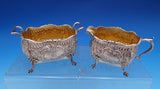 Dresden by Whiting Sterling Silver Sugar and Creamer GW #3338 B Monogram (#8344)