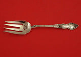 Meadow Rose by Wallace Sterling Silver Cold Meat Fork pierced 8 3/4"