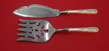 Milburn Rose by Westmorland Sterling Silver Fish Serving Set 2 Piece Custom Made