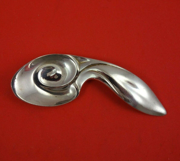 Tiffany and Co Sterling Silver Baby Spoon Rabbits Ear Handle & Swirl Bowl 3 1/2"