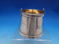 Gorham Sterling Silver Milk Pail faux Wood finish Swing Handle c1872 (#7428)