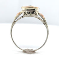 14k White Gold 3.24 Carat Cushion Cut Genuine Natural Peridot Ring (#J6551)