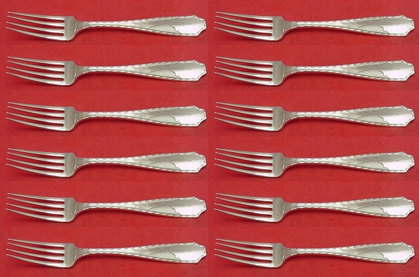 Marquise by Tiffany and Co Sterling Silver Regular Fork Set of 12 pcs 6 3/4"