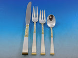 Golden Scroll by Gorham Sterling Silver Flatware Set Place size Service 57 Pcs
