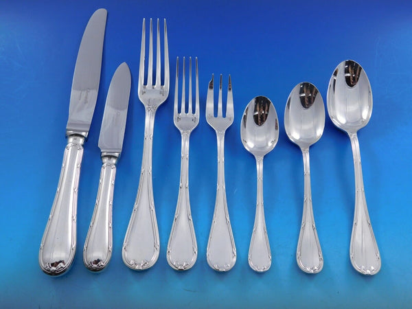 Rubans by Christofle Silverplate Flatware Service Set 102 pcs France Dinner Size