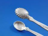 Lap Over Edge Acid Etched by Tiffany Sterling Ice Tong Shell Leaves Flowers 6"