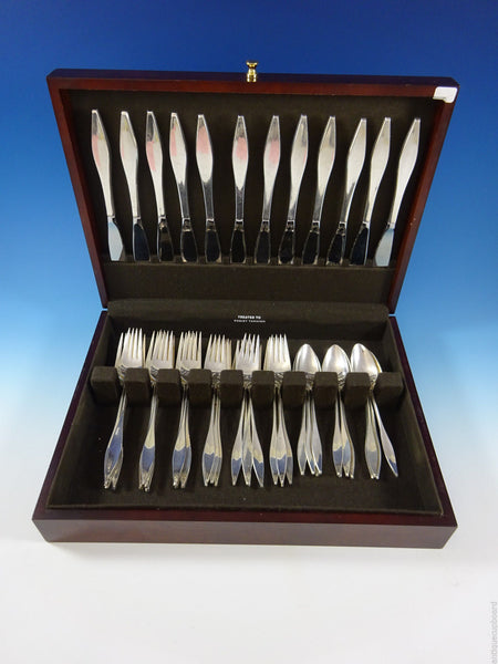 Lark by Reed & Barton Sterling Silver Flatware 12 Set 48 Pcs Mid-Century Modern