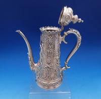 Tiffany & Co. Sterling Silver Demitasse Pot Women Cherubs  Roses Bird (#8411)