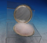 Italian .800 Silver Compact w/ Mirror Puff Screen Brushed Finish 3 3/8" (#6564)