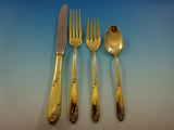 Sweetheart Rose Vermeil by Lunt Sterling Silver Regular Place Setting(s) 4pc
