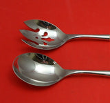 Rose Point by Wallace Sterling Silver Salad Serving Set Pierced Custom 11"