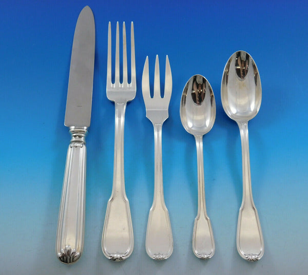 Lucrezia by Buccellati Italy Silver Flatware Set Service 20 pcs Dinner