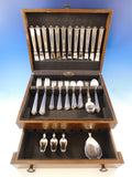 Vendome by Peter Hertz Danish Sterling Silver Flatware Set for 12 Service 73 Pcs
