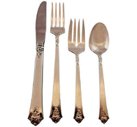 Castle Rose by Royal Crest Sterling Silver Flatware Set 8 Service 39 pcs Grille
