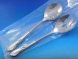 Rhapsody New by International Sterling Salad Serving Set 2pc HHWS Custom Made