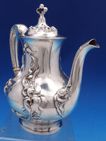 Eton by Wallace Sterling Silver Coffee Pot Large Art Nouveau #1160 8" (#8401)
