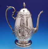 Normandie by Wallace Sterling Silver Tea Set 5pc Hand Chased (#9270) Beautiful!