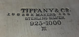 Tiffany & Co. Sterling Silver Bowl with Acid-Etched Flowers 9" Diameter (#0666)