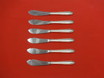 Silver Flutes by Towle Sterling Silver Trout Knife Set 6pc. HHWS Custom 7 1/2"