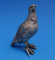 Buccellati Italian Sterling Silver Grouse / Pheasant Figurine 2" x 1 1/2" #0313