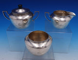 Etruscan by Towle Sterling Silver Tea Set 6pc with Kettle Hammered #7671 (#7834)