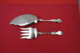 Violet by Wallace Sterling Fish Serving Set FH WS Server 11 3/8" Fork 9 1/8"