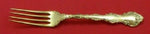 Strasbourg Vermeil By Gorham Sterling Silver Regular Fork 7" Gold