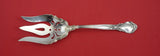 Chantilly by Gorham Sterling Salad Serving Fork pierced w/ applied lacing 8 3/4"