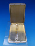 William Kerr Sterling Silver Cigarette Case GW Interior Engraved 3 Golfers #8330