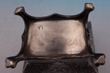 American Silverplate Tea Caddy Middle Eastern Motif Circa 1880 4 1/2" (#9261)