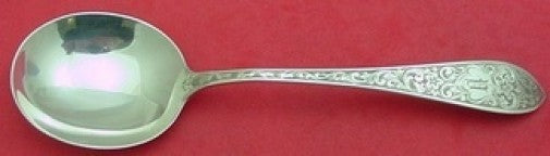 Colonial B Engraved by Whiting Sterling Silver Gumbo Soup Spoon 7 1/8"