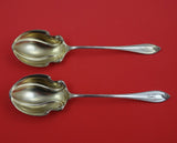 Cordova by Towle Sterling Silver Lettuce Set Gold Washed 7 3/4" Serving Heirloom