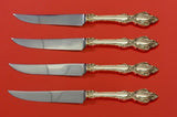 Lasting Grace by Lunt Sterling Silver Steak Knife Set 4pc HHWS Custom 8 1/2"