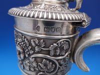 H. Woodward and Co English Victorian Sterling Claret Wine Decanter Pitcher #7524
