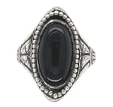 Sterling Kalo Black Onyx Ring Handwrought by Bjarne Axness Size 7.25 (#J6850)