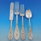 Japanese by Whiting Sterling Silver Flatware Set for 10 Service 110 pieces Birds