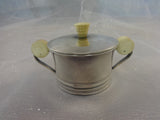 French .950 Sterling Silver Art Deco Tea Set Coffee Sugar Creamer #0145