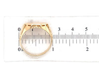 10k Yellow Gold Men's Signet Ring Blank with Marquise Shape Size 12 (#J6794)