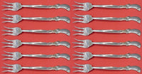 Waltz of Spring by Wallace Sterling Silver Cocktail Fork Set 12 pieces 5 5/8"