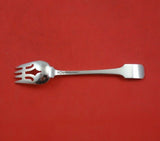 Norman Hammered by Shreve Sterling Silver Ramekin Fork Applied Mono "M" 5 1/8"