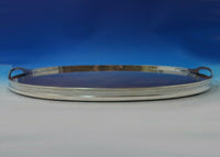 Marquise by Tiffany and Co Sterling Silver Wood and Glass Gallery Tray (#5939)