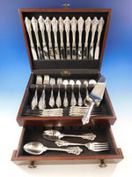 Grande Baroque by Wallace Sterling Silver Flatware Set 12 Service 76 pcs Dinner