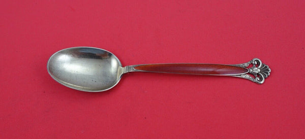 Cloister by Th. Marthinsen Sterling Ice Cream Spoon enameled Red 6"