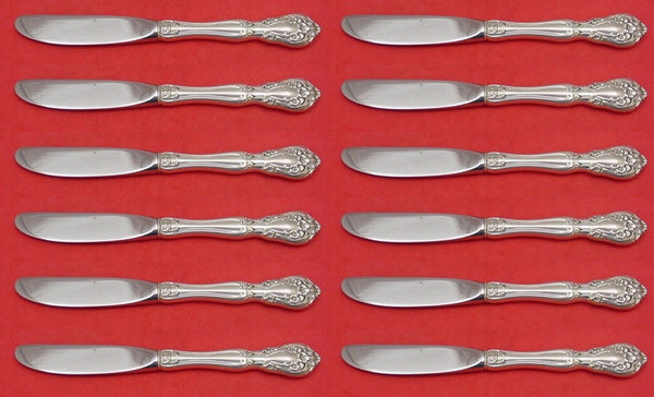 Chateau Rose by Alvin Sterling Silver Butter Spreader HH Modern Set 12pcs 6 1/4"