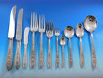 Wedgwood by International Sterling Silver Flatware Service Dinner 96 pcs P Mono